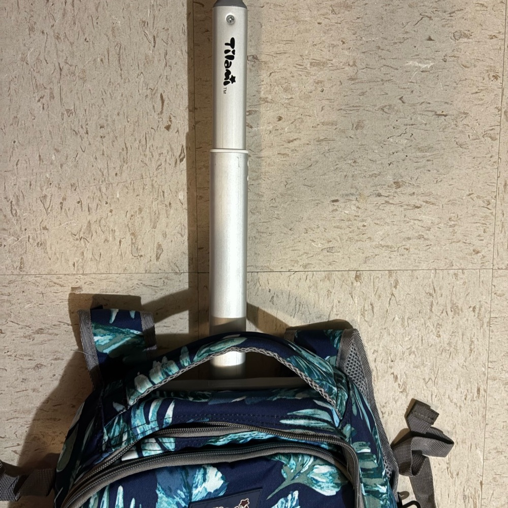 Kids Backpack with Tropical Leaf Design - Picture 3 of 3